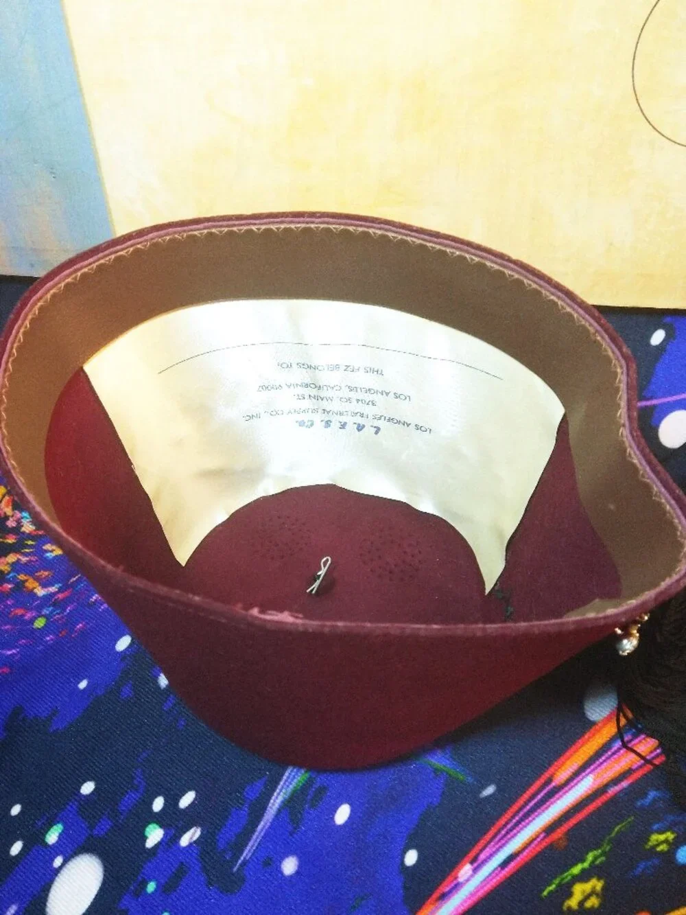 MEN'S EL LICKIU FEZ HAT JEWELED RHINESTONES SHRINER COLLECTIBLE